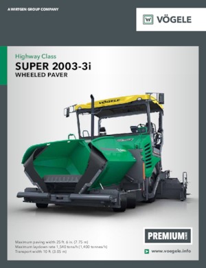 Finisseur d'asphalte sur roues Vögele Super 2003-3i