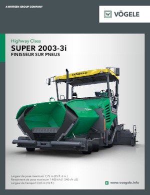 Finisseur d'asphalte sur roues Vögele Super 2003-3i