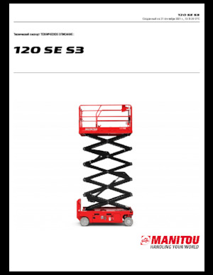 Nacelles ciseaux X su roues Manitou 120 SE