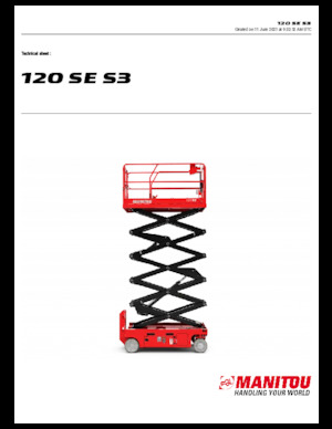 Nacelles ciseaux X su roues Manitou 120 SE S3