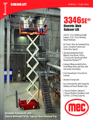 Nacelles ciseaux X su roues MEC 3346SEAC Compact