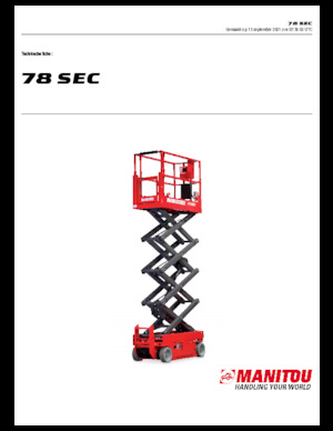 Nacelles ciseaux X su roues Manitou 78 SEC