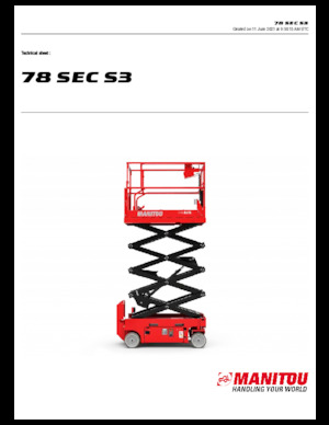 Nacelles ciseaux X su roues Manitou 78 SEC S3