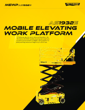 Nacelles ciseaux X su roues Pettibone AS1932E