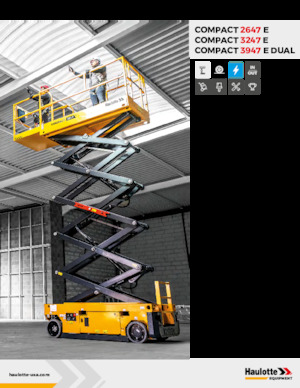 Nacelles ciseaux X su roues Haulotte COMPACT 3947 E Dual