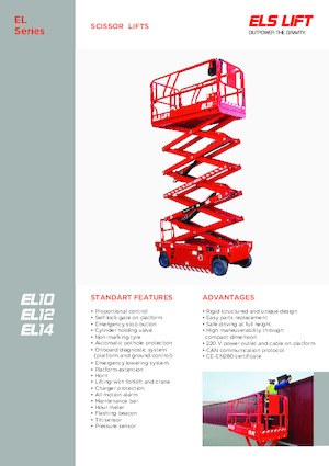 Nacelles ciseaux X su roues ELS Lift EL 14