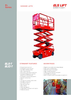 Nacelles ciseaux X su roues ELS Lift EL 8-T