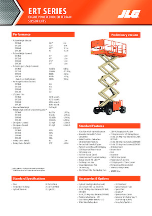 Nacelles ciseaux X su roues JLG ERT4769