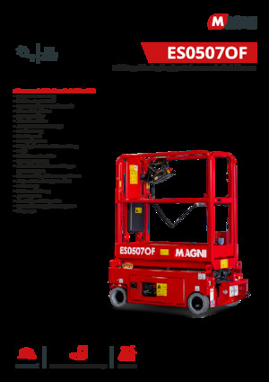 Nacelles ciseaux X su roues MAGNI ES0507OF
