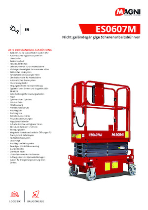 Nacelles ciseaux X su roues MAGNI ES0607M