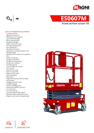 Nacelles ciseaux X su roues MAGNI ES0607M