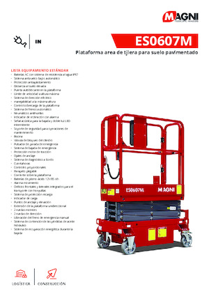 Nacelles ciseaux X su roues MAGNI ES0607M