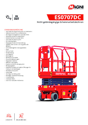 Nacelles ciseaux X su roues MAGNI ES0707DC