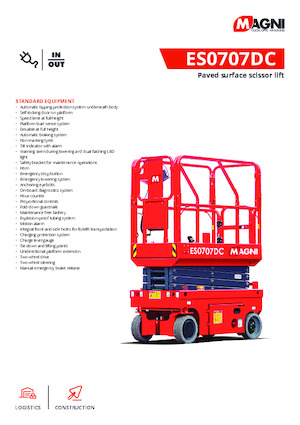Nacelles ciseaux X su roues MAGNI ES0707DC