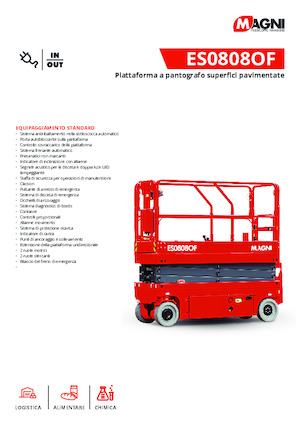 Nacelles ciseaux X su roues MAGNI ES0808OF