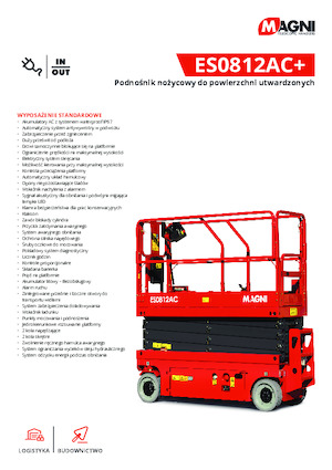 Nacelles ciseaux X su roues MAGNI ES0812AC+
