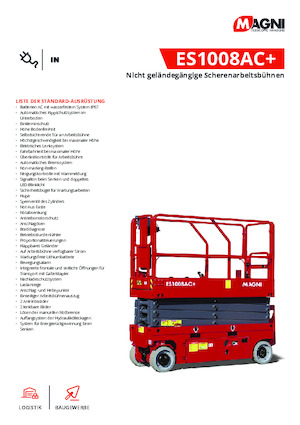 Nacelles ciseaux X su roues MAGNI ES1008AC+