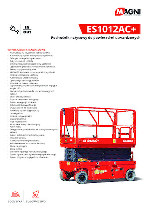 Nacelles ciseaux X su roues MAGNI ES1012AC+