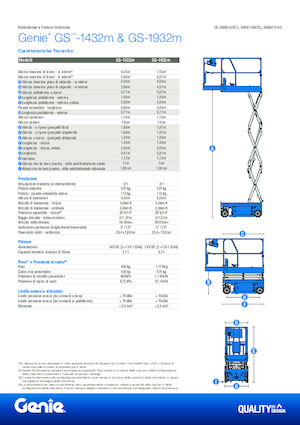 Nacelles ciseaux X su roues Genie GS-1432m E-Drive