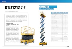 Nacelles ciseaux X su roues XCMG GTJZ1212