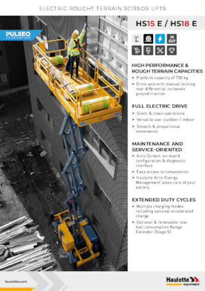 Nacelles ciseaux X su roues Haulotte HS18E