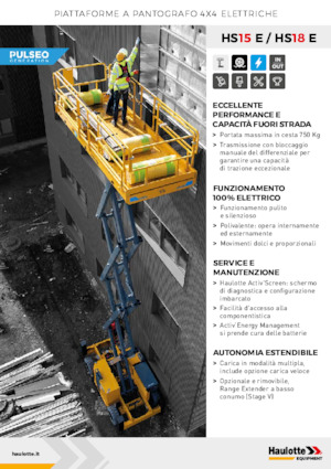 Nacelles ciseaux X su roues Haulotte HS18E