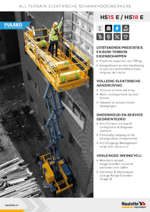 Nacelles ciseaux X su roues Haulotte HS18E