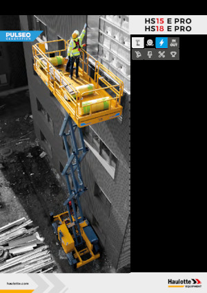 Nacelles ciseaux X su roues Haulotte HS15E PRO