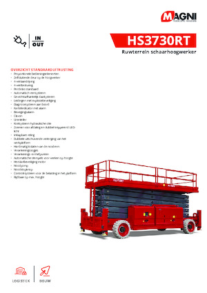 Nacelles ciseaux X su roues MAGNI HS3730RT 