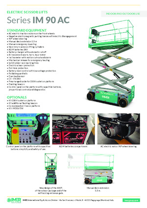 Nacelles ciseaux X su roues Imer IM 6390 AC