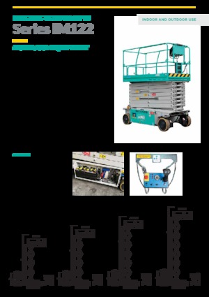 Nacelles ciseaux X su roues Imer IM 10122