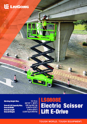 Nacelles ciseaux X su roues Liugong LS0808E