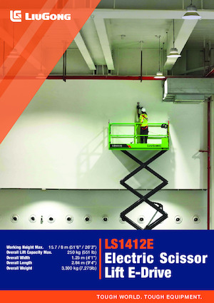 Nacelles ciseaux X su roues Liugong LS1412E