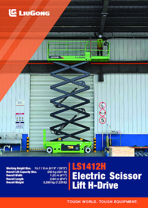 Nacelles ciseaux X su roues Liugong LS1412H