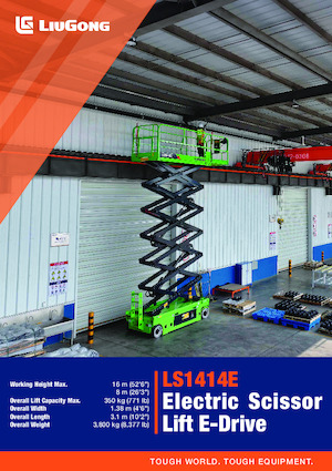 Nacelles ciseaux X su roues Liugong LS1414E