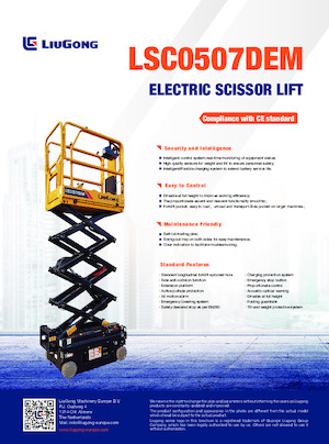 Nacelles ciseaux X su roues Liugong LSC0507DEM