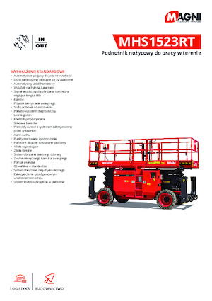 Nacelles ciseaux X su roues MAGNI MHS1523RT