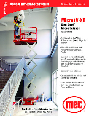 Nacelles ciseaux X su roues MEC Micro 19-XD