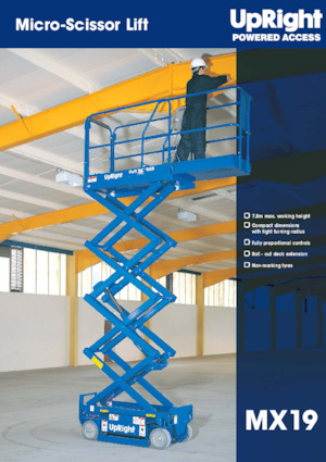 Nacelles ciseaux X su roues UpRight MX 19