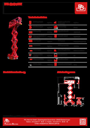 Nacelles ciseaux X su roues PB PB ECo S78-7EZ