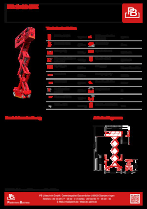 Nacelles ciseaux X su roues PB PB S100-8EZ
