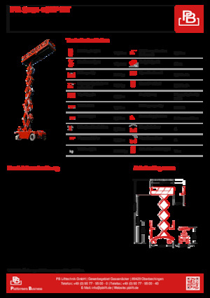 Nacelles ciseaux X su roues PB PB S151-19EP HT