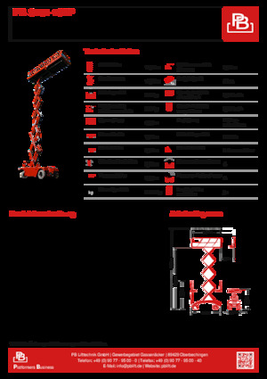 Nacelles ciseaux X su roues PB PB S151-19EP