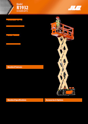 Nacelles ciseaux X su roues JLG R1932
