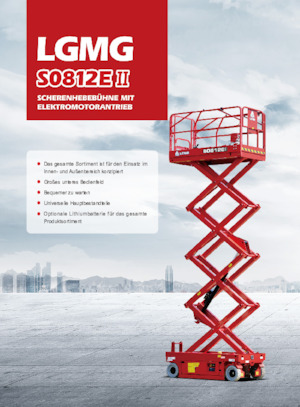 Nacelles ciseaux X su roues LGMG  S0812EII-Li