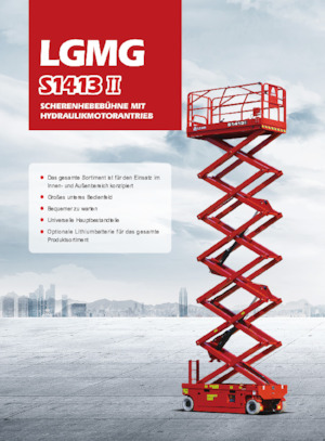 Nacelles ciseaux X su roues LGMG  S1413II-Li