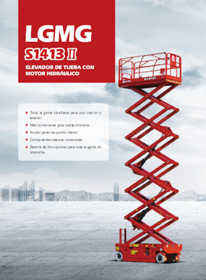 Nacelles ciseaux X su roues LGMG  S1413II-Li