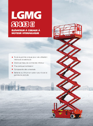 Nacelles ciseaux X su roues LGMG  S1413II-Li