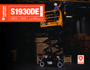 Nacelles ciseaux X su roues Liugong S1930DE