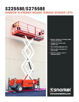 Nacelles ciseaux X su roues Snorkel S2755BE